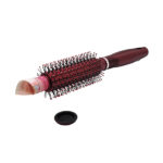 Acrylic hairbrush with storage compartment