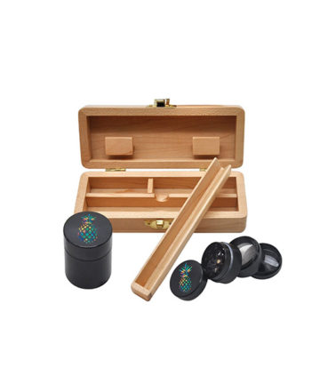 pineapple case and grinder and case