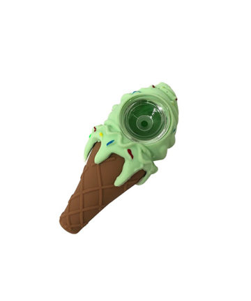 green ice cream cone