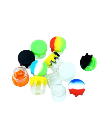 Glass Jar with Silicone Lid