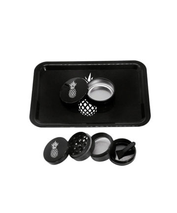 Pineapple Tray, Grinder & Storage Set