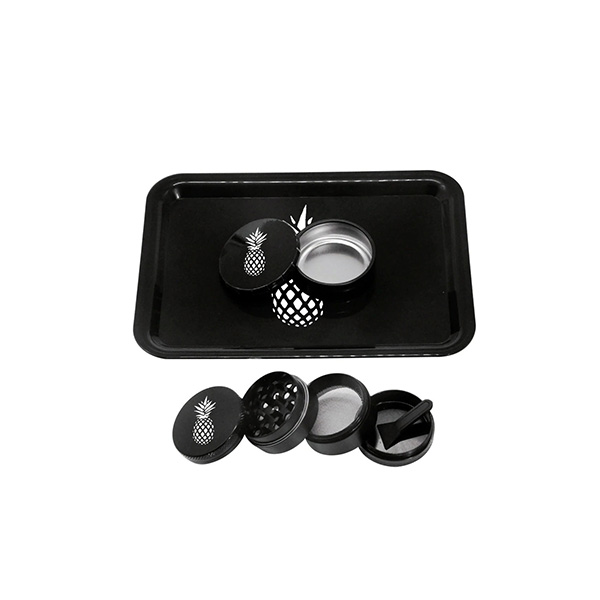 Pineapple Tray, Grinder & Storage Set