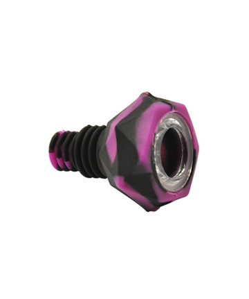 Silicone bong bowl with glass screen