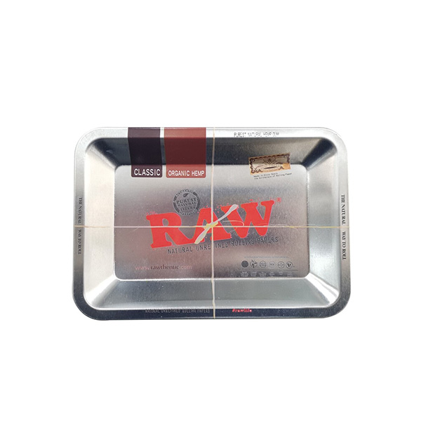 Silver raw rolling tray