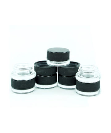 small glass jar