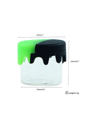 Glass Jar with Silicone Lid
