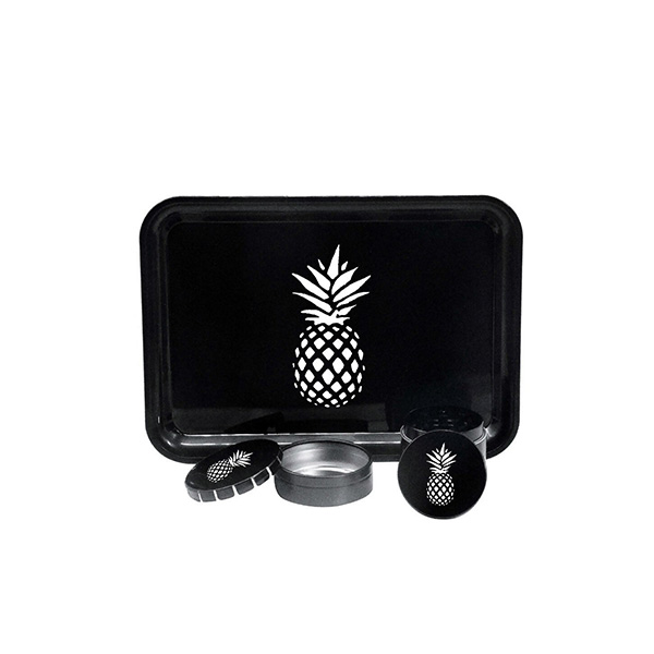 Pineapple Tray, Grinder & Storage Set