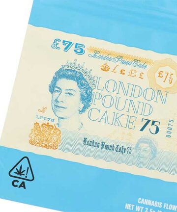London pound cake ziplock bag