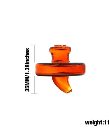 Glass carb cap