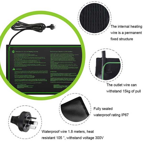 Seedling heat mat