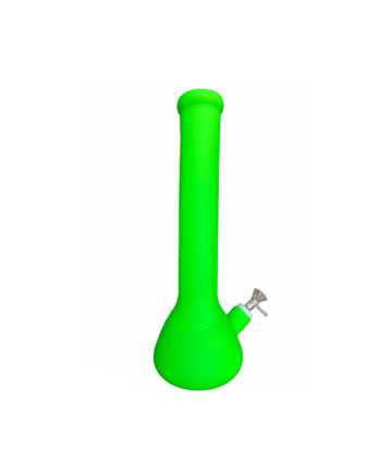 Green silicone bong