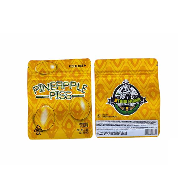 Pineapple Piss ziplock bag