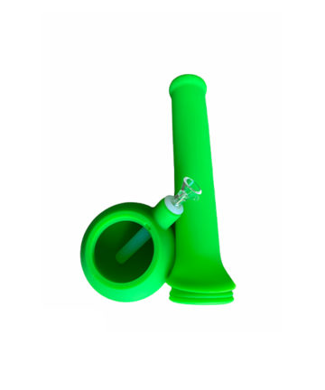 green silicone bong
