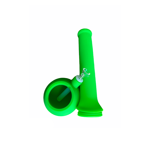 green silicone bong