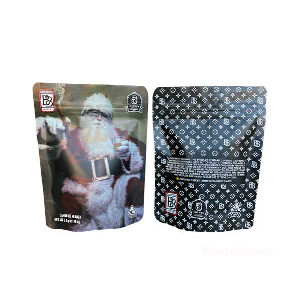 Santa Mylar Bag